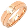 ティファニー Tiffany & Co T TWO ワイド ローズゴールド K18PG リング 指輪 ピンクゴールド 18K AU750 RG PG 15号