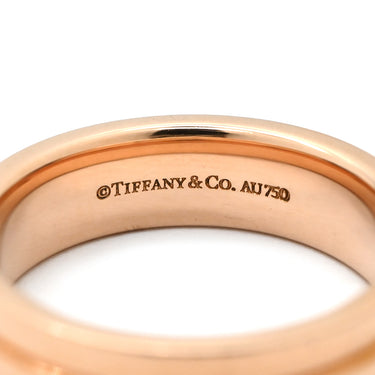ティファニー Tiffany & Co T TWO ワイド ローズゴールド K18PG リング 指輪 ピンクゴールド 18K AU750 RG PG 15号