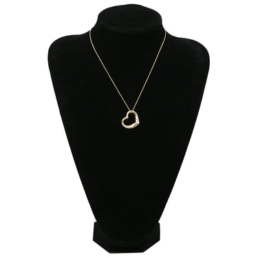 ティファニー Tiffany & Co オープンハート イエローゴールド K18YG ネックレス T＆Co. 18K 18金 750 YG エルサペレッティ