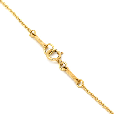 ティファニー Tiffany & Co オープンハート イエローゴールド K18YG ネックレス T＆Co. 18K 18金 750 YG エルサペレッティ