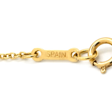 ティファニー Tiffany & Co オープンハート イエローゴールド K18YG ネックレス T＆Co. 18K 18金 750 YG エルサペレッティ