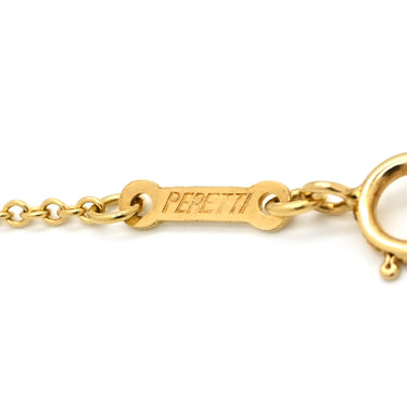 ティファニー Tiffany & Co オープンハート イエローゴールド K18YG ネックレス T＆Co. 18K 18金 750 YG エルサペレッティ