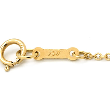 ティファニー Tiffany & Co オープンハート イエローゴールド K18YG ネックレス T＆Co. 18K 18金 750 YG エルサペレッティ