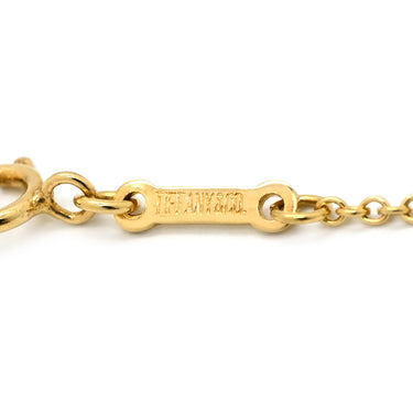 ティファニー Tiffany & Co オープンハート イエローゴールド K18YG ネックレス T＆Co. 18K 18金 750 YG エルサペレッティ