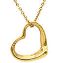 ティファニー Tiffany & Co オープンハート イエローゴールド K18YG ネックレス T＆Co. 18K 18金 750 YG エルサペレッティ