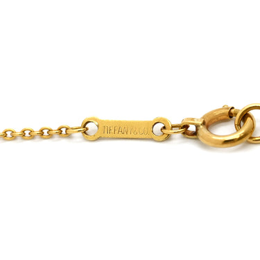 ティファニー Tiffany & Co オープンハート イエローゴールド K18YG ネックレス T＆Co. 18K 18金 750 YG エルサペレッティ