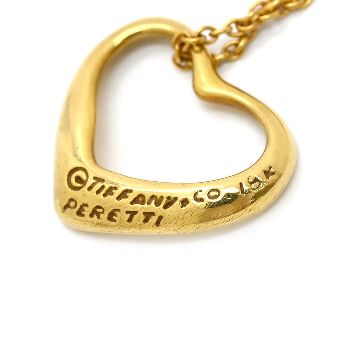 ティファニー Tiffany & Co オープンハート イエローゴールド