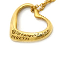 ティファニー Tiffany & Co オープンハート イエローゴールド K18YG ネックレス T＆Co. 18K 18金 750 YG エルサペレッティ