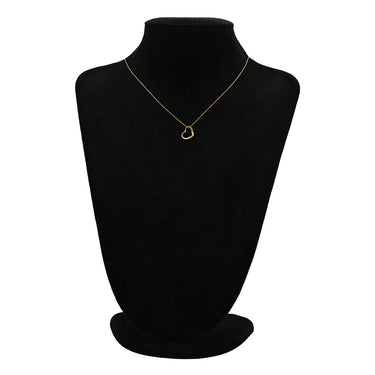 ティファニー Tiffany & Co オープンハート イエローゴールド K18YG ネックレス T＆Co. 18K 18金 750 YG エルサペレッティ