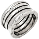 ブルガリ BVLGARI ビーゼロワン B-zero1 4バンドリング 323557 ホワイトゴールド K18WG #52(JP12) リング 指輪 Au750 18K 18金 11号