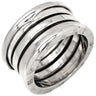 ブルガリ BVLGARI ビーゼロワン B-zero1 4バンドリング 323557 ホワイトゴールド K18WG #52(JP12) リング 指輪 Au750 18K 18金 11号