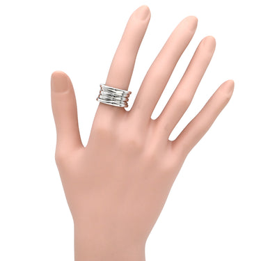ブルガリ BVLGARI ビーゼロワン B-zero1 4バンドリング 323557 ホワイトゴールド K18WG #52(JP12) リング 指輪 Au750 18K 18金 11号