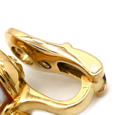 ブルガリ BVLGARI アレグラ パール ブルートパーズ パールホワイト×ブルー×イエローゴールド K18YG パール ブルートパーズ ダイヤモンド イヤリング 18K 750 YG 1Pダイヤ