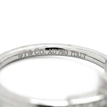 ティファニー Tiffany & Co ダイヤモンド ワイヤー ホワイトゴールド K18WG ダイヤモンド リング 指輪 T＆Co. Au750 18K 18金 Tワイヤー 6号