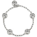 カルティエ Cartier パシャ グリッド 5モチーフ チェーン ホワイトゴールド K18WG ブレスレット 750WG 18K 18金