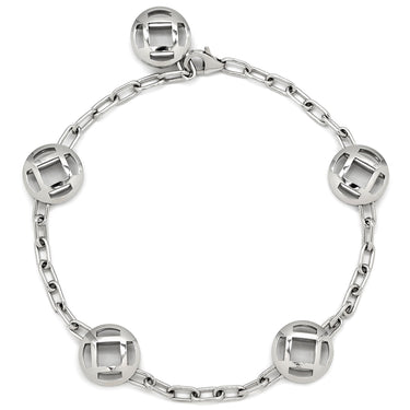 カルティエ Cartier パシャ グリッド 5モチーフ チェーン ホワイトゴールド K18WG ブレスレット 750WG 18K 18金