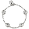 カルティエ Cartier パシャ グリッド 5モチーフ チェーン ホワイトゴールド K18WG ブレスレット 750WG 18K 18金