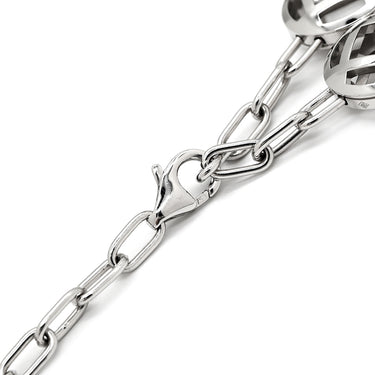 カルティエ Cartier パシャ グリッド 5モチーフ チェーン ホワイトゴールド K18WG ブレスレット 750WG 18K 18金