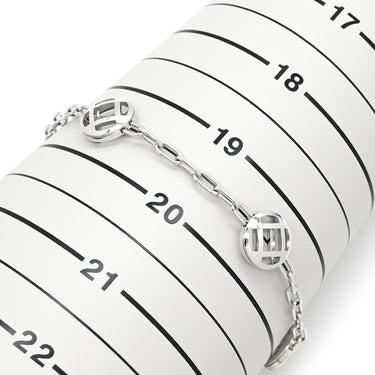カルティエ Cartier パシャ グリッド 5モチーフ チェーン ホワイトゴールド K18WG ブレスレット 750WG 18K 18金