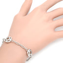 カルティエ Cartier パシャ グリッド 5モチーフ チェーン ホワイトゴールド K18WG ブレスレット 750WG 18K 18金
