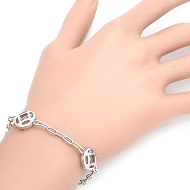 カルティエ Cartier パシャ グリッド 5モチーフ チェーン ホワイトゴールド K18WG ブレスレット 750WG 18K 18金