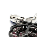 タサキ TASAKI ガーネット ブルーサファイア レッド×ブルー×ブラック×ホワイトゴールドゴールド K18WG ガーネット ブルーサファイア ブラックコーティング ブローチ TASAKI Au750 18K 薔薇 バラ フラワー 花 ペンダントトップ 2WAY