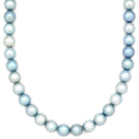 タサキ TASAKI パール 7.5-7.8mm ブルー×ホワイトゴールド K14WG パール ネックレス 青 TASAKI 14K 585AU 真珠 ラウンドシェイプ