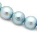 タサキ TASAKI パール 7.5-7.8mm ブルー×ホワイトゴールド K14WG パール ネックレス 青 TASAKI 14K 585AU 真珠 ラウンドシェイプ