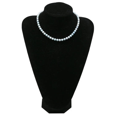 タサキ TASAKI パール 7.5-7.8mm ブルー×ホワイトゴールド K14WG パール ネックレス 青 TASAKI 14K 585AU 真珠 ラウンドシェイプ