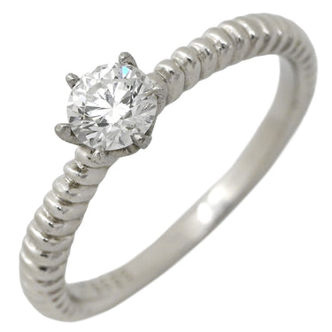 ノンブランド NON BRAND ダイヤモンド 0.304ct 立爪 プラチナシルバー Pt1000 ダイヤモンド リング 指輪 プラチナ1000 1石 1粒 ホールマーク ラウンドブリリアント イニシャル入り 8.5号