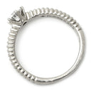 ノンブランド NON BRAND ダイヤモンド 0.304ct 立爪 プラチナシルバー Pt1000 ダイヤモンド リング 指輪 プラチナ1000 1石 1粒 ホールマーク ラウンドブリリアント イニシャル入り 8.5号