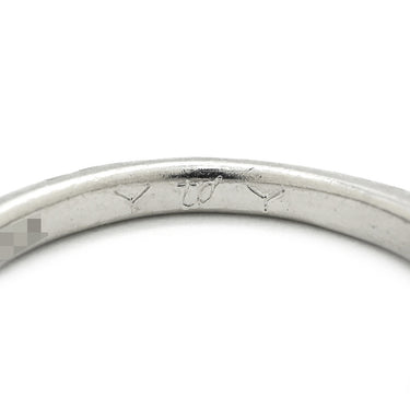 ノンブランド NON BRAND ダイヤモンド 0.304ct 立爪 プラチナシルバー Pt1000 ダイヤモンド リング 指輪 プラチナ1000 1石 1粒 ホールマーク ラウンドブリリアント イニシャル入り 8.5号