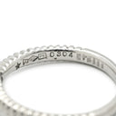 ノンブランド NON BRAND ダイヤモンド 0.304ct 立爪 プラチナシルバー Pt1000 ダイヤモンド リング 指輪 プラチナ1000 1石 1粒 ホールマーク ラウンドブリリアント イニシャル入り 8.5号