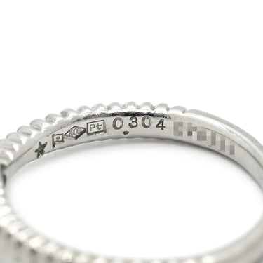 ノンブランド NON BRAND ダイヤモンド 0.304ct 立爪 プラチナシルバー Pt1000 ダイヤモンド リング 指輪 プラチナ1000 1石 1粒 ホールマーク ラウンドブリリアント イニシャル入り 8.5号