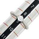 ノンブランド NON BRAND ダイヤモンド 0.304ct 立爪 プラチナシルバー Pt1000 ダイヤモンド リング 指輪 プラチナ1000 1石 1粒 ホールマーク ラウンドブリリアント イニシャル入り 8.5号