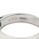 ノンブランド NON BRAND ダイヤモンド 0.20ct プラチナシルバー Pt900 ダイヤモンド リング 指輪 プラチナ900 1粒 1石 ラウンドブリリアント 11号