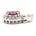 ノンブランド NON BRAND ルビー 0.72ct ダイヤ 0.21ct レッド×ホワイトゴールド K14WG ルビー ダイヤモンド ペンダントトップ 赤 1P 1粒 1石 ネックレストップ 18K 750 WG
