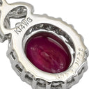 ノンブランド NON BRAND ルビー 0.72ct ダイヤ 0.21ct レッド×ホワイトゴールド K14WG ルビー ダイヤモンド ペンダントトップ 赤 1P 1粒 1石 ネックレストップ 18K 750 WG