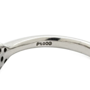 ノンブランド NON BRAND あこやパール 9.5mm ダイヤ パールホワイトXプラチナシルバー Pt900 パール ダイヤモンド リング 指輪 真珠 1粒 白 ラウンドシェイプ プラチナ900 11.5号