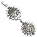 ノンブランド NON BRAND ダイヤモンド 2.01ct プラチナシルバー Pt900 ダイヤモンド ペンダントトップ PT900 2連 ネックレストップ ドロップ スウィング