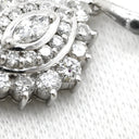 ノンブランド NON BRAND ダイヤモンド 2.01ct プラチナシルバー Pt900 ダイヤモンド ペンダントトップ PT900 2連 ネックレストップ ドロップ スウィング