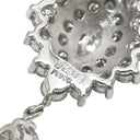 ノンブランド NON BRAND ダイヤモンド 2.01ct プラチナシルバー Pt900 ダイヤモンド ペンダントトップ PT900 2連 ネックレストップ ドロップ スウィング