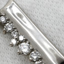 ノンブランド NON BRAND ダイヤモンド 0.27ct プラチナシルバー Pt900 ダイヤモンド ペンダントトップ PT900 ネックレストップ バー