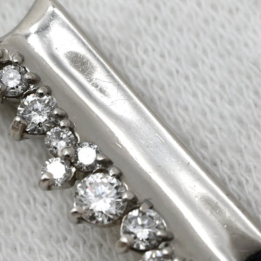 ノンブランド NON BRAND ダイヤモンド 0.27ct プラチナシルバー Pt900 ダイヤモンド ペンダントトップ PT900 ネックレストップ バー