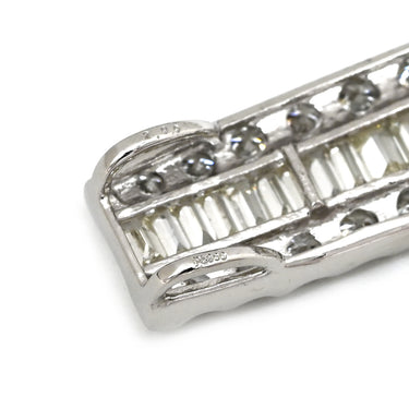 ノンブランド NON BRAND ダイヤモンド 2.00ct プラチナシルバー Pt900 ダイヤモンド ペンダントトップ プラチナ900 ネックレストップ バゲットカット ラウンドブリリアントカット