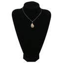 ノンブランド NON BRAND ティアドロップ ダイヤモンド イエローゴールド K18YG ダイヤモンド ペンダントトップ Au750 18K 18金 パヴェ 雫 しずく ペイズリー型 3層 3重