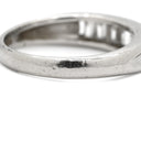 ノンブランド NON BRAND ダイヤ 1.00ct 一文字リング プラチナシルバー Pt900 ダイヤモンド リング 指輪 プラチナ900 7石 7粒 1列 バゲットカット 12号