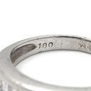 ノンブランド NON BRAND ダイヤ 1.00ct 一文字リング プラチナシルバー Pt900 ダイヤモンド リング 指輪 プラチナ900 7石 7粒 1列 バゲットカット 12号