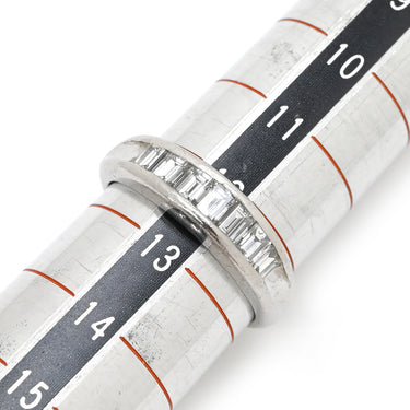 ノンブランド NON BRAND ダイヤ 1.00ct 一文字リング プラチナシルバー Pt900 ダイヤモンド リング 指輪 プラチナ900 7石 7粒 1列 バゲットカット 12号