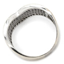 ノンブランド NON BRAND ダイヤモンド 1.00ct Vライン ホワイトゴールド K18WG ダイヤモンド リング 指輪 18K 750 WG V字 デザインリング 18号